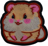 Lady Hamster Iron on Patch