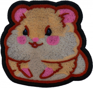 Lady Hamster Iron on Patch