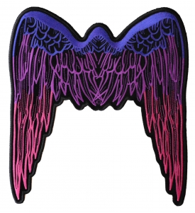 Large Angel Wings Patch Pink | Embroidered Patches Large Angel Wings Patch Pink | Embroidered Patches