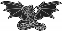 Large Dragon Patch with Skulls