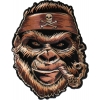Large Gorilla Back Patch Smoking Cigar