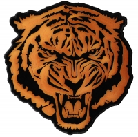 Large Orange Tiger Back Patch | Embroidered Patches