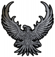 Large Silver Eagle Patch