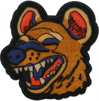 Laughing Hyena Iron on Patch