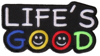 Life's Good Patch | Embroidered Patches