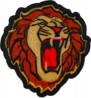 Male Lion Iron on Patch
