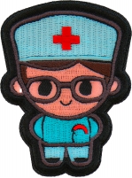 Male Nurse Patch Embroidered