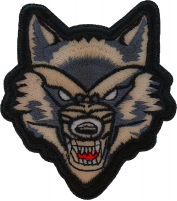 Mean Wolf Iron on Patch