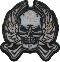 Metal Skull Iron on Patch