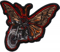 Moth Biker Iron on Patch