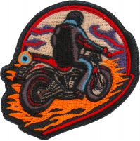 Motorcycle Biker Iron on Patch