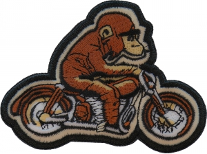 Motorcycle Monkey Iron on Patch Motorcycle Monkey Iron on Patch