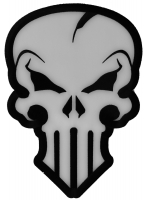 Nasty Skull Large Back Patch