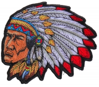 Native American Indian Head Dress Patch