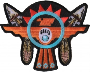 Native American Thunderbird Arrows Patch Native American Thunderbird Arrows Patch