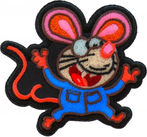 Nerdy Rat Iron on Patch Nerdy Rat Iron on Patch