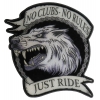 No Clubs No Rules Just Ride Wolf Large Patch
