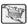 North America Color In Patch Small | Embroidered Patches