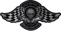 Old Skool Biker Forever Patch