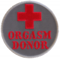 Orgasm Donor Patch | Embroidered Patches Orgasm Donor Patch | Embroidered Patches