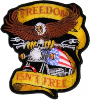 Patriotic Eagle Biker Small Patch Freedom Isn't Free