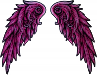 Pink Angel Wings Patch