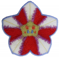 Pink White Flower Patch Pink White Flower Patch