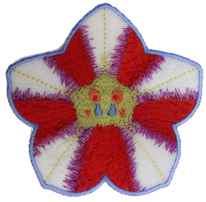 Pink White Flower Patch Pink White Flower Patch