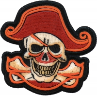Pirate Skull Patch Embroidered