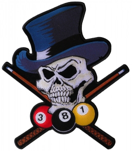 Pool Shark Skull Large Patch Pool Shark Skull Large Patch