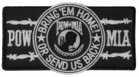 POW MIA Barbwire Patch | US Military Veteran Patches