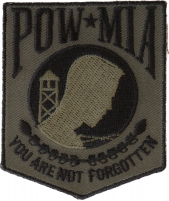 POW MIA Subdued Green Patch | US POW MIA Military Veteran Patches POW MIA Subdued Green Patch | US POW MIA Military Veteran Patches