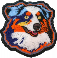 Proud Australian Shepherd Dog Iron on Patch