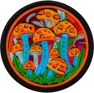 Psychedelic Mushrooms Patch Embroidered Psychedelic Mushrooms Patch Embroidered