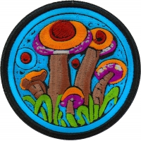 Psychedelic Shrooms Patch Embroidered