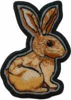 Rabbit Iron on Patch