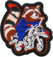 Raccoon to the Rescue Biker Patch Embroidered