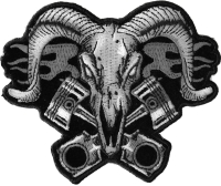 Ram with Pistons Iron on Patch