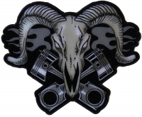 Ram with Pistons Large Back Patch