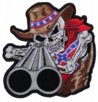 Rebel Cowboy With Shotgun Patch | Embroidered Patches