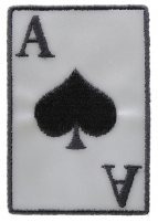 Reflective Ace Of Spades Patch | US Military Veteran Patches Reflective Ace Of Spades Patch | US Military Veteran Patches