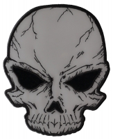 Large Reflective Skull Patch For Jackets | Embroidered Patches