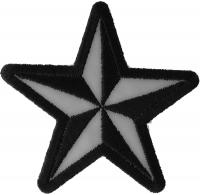 Reflective Nautical Star Patch | Embroidered Patches