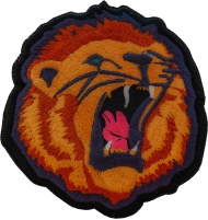 Roaring Lion Iron on Patch