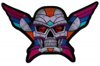Robot Skull Colorful Large Back Patch
