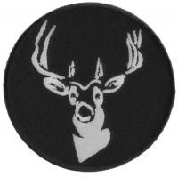 Round Deer Patch | Embroidered Patches