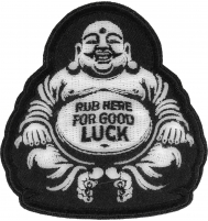 Rub Here for Luck Fat Budha Patch Rub Here for Luck Fat Budha Patch