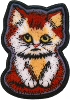 Sad Kitty Cat Iron on Patch