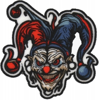 Scary Jester Clown Patch