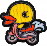 Scooter Duck Iron on Patch